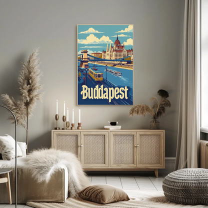 Budapest Cityscape Poster