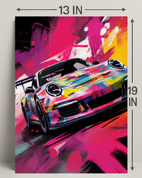Vibrant Speed Poster