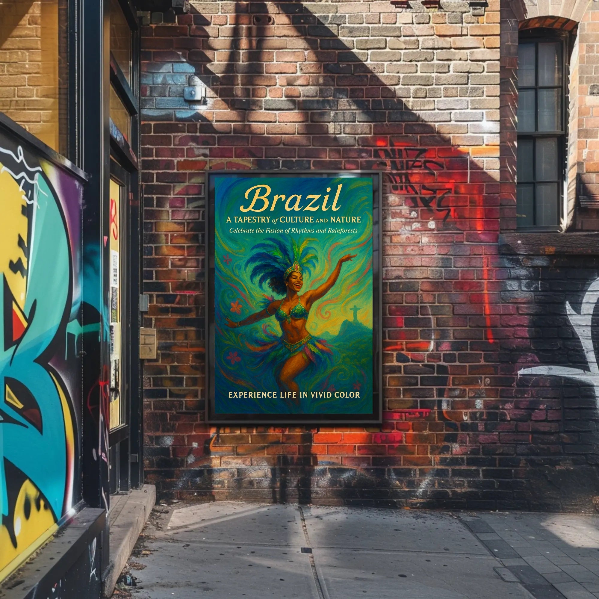 Brazil A Tapestry Of Culture And Poster
