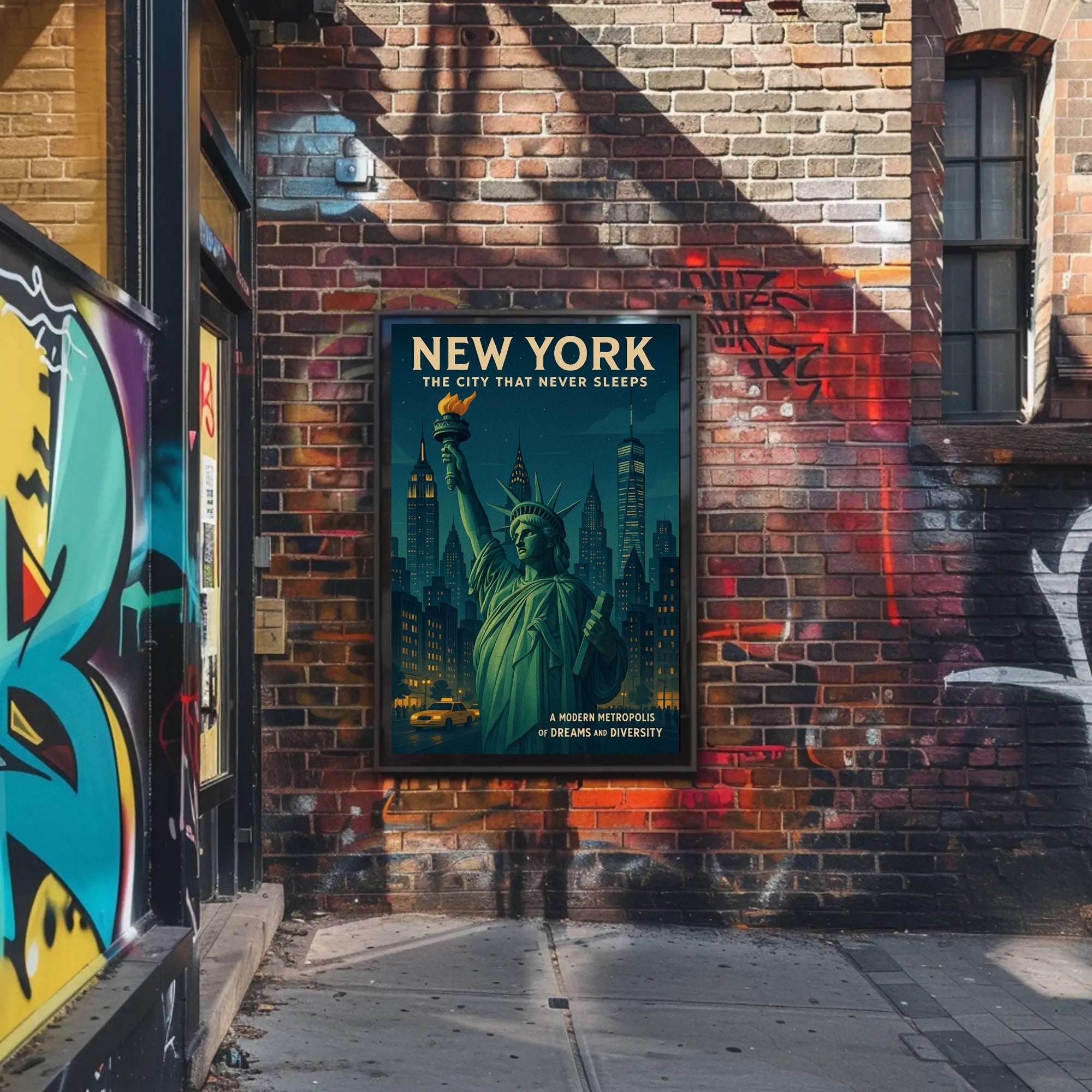 New York City's Vibrant Spirit Urban or Cityscape Poster