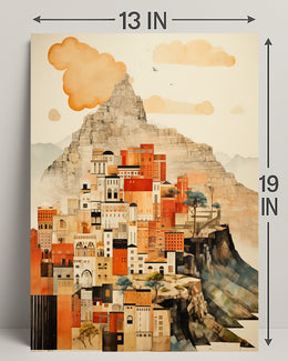 Urban Mountain Dreamscape Poster