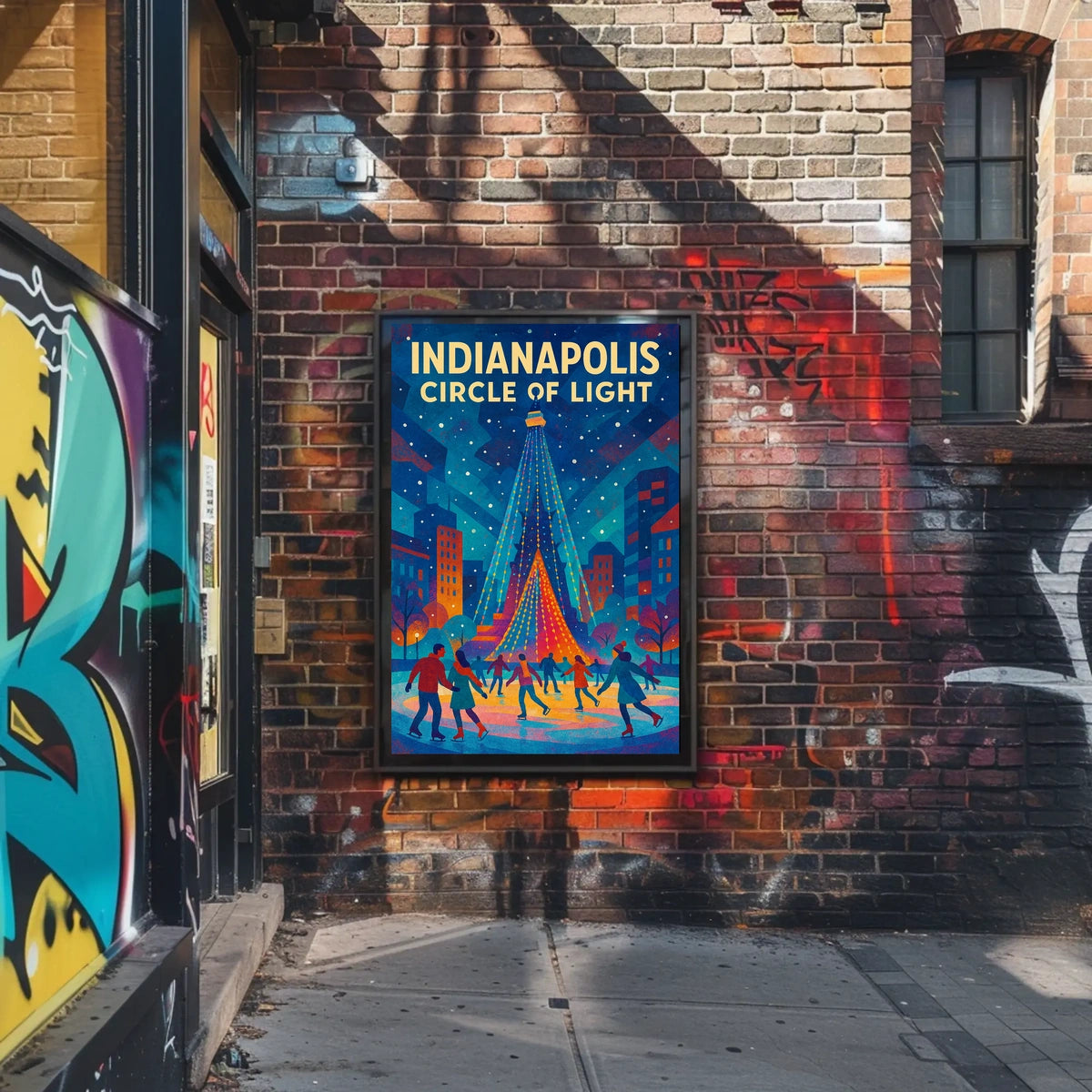 Indianapolis Circle Of Light Poster