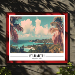 Stunning St. Barth Coastal Escape Travel Poster