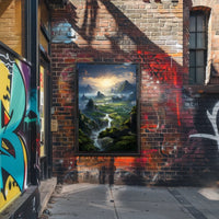 Majestic Mountain Landscape Poster