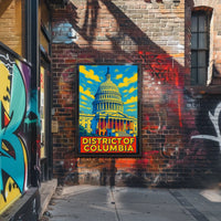 District of Columbia Capitol Art Poster