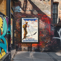 Dolomiti Cortina Ski Slopes Poster