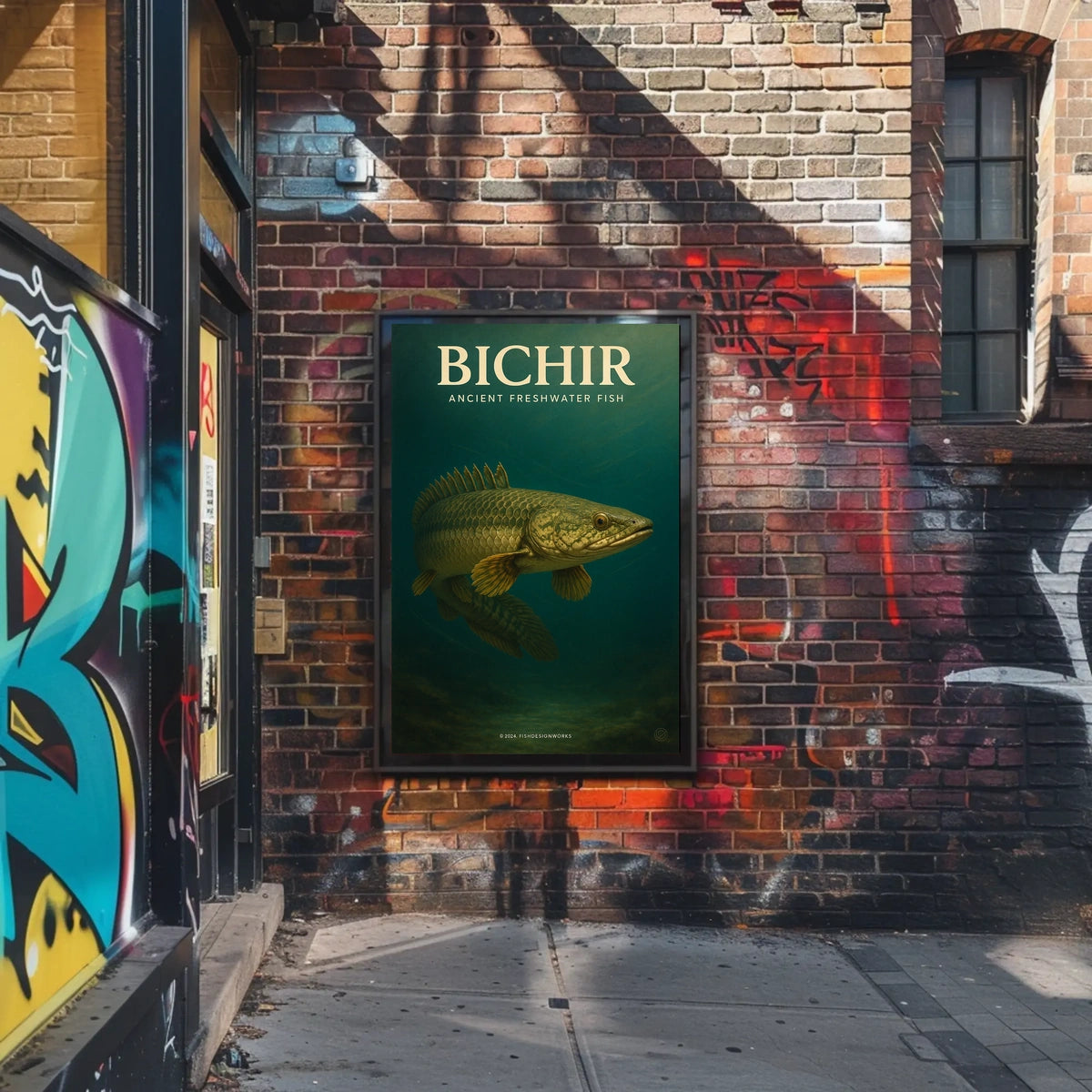 Bichir Ancient Freshwater Fish Poster