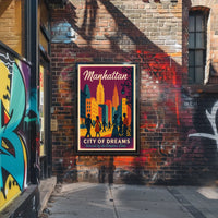 City of Dreams Vintage Manhattan Poster