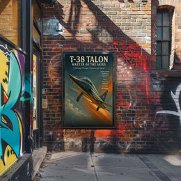 T-38 Talon Jet Vintage Military Recruitment Poster