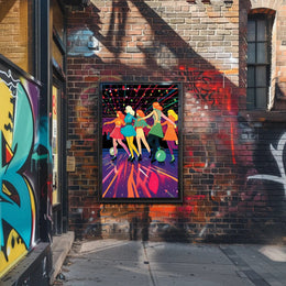 Retro Roller Disco Poster