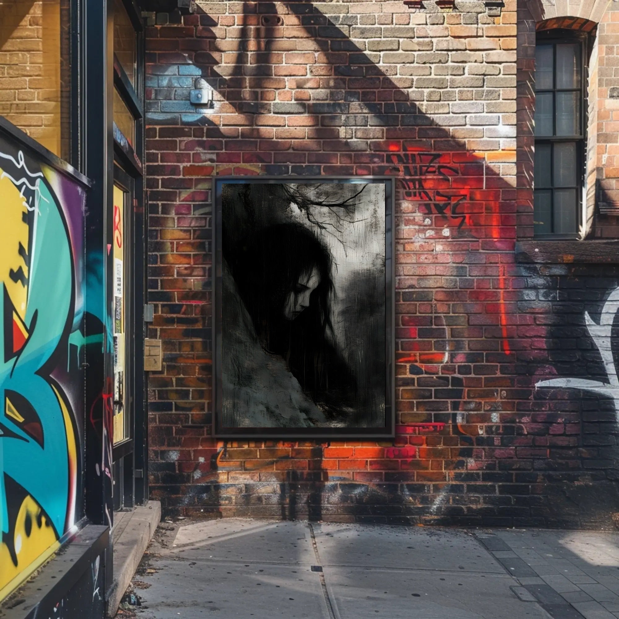 Mystical Gothic Figure in Dark Artistic Poster PosterGoat
