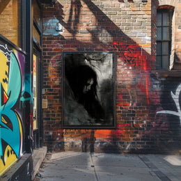Mystical Gothic Figure in Dark Artistic Poster PosterGoat