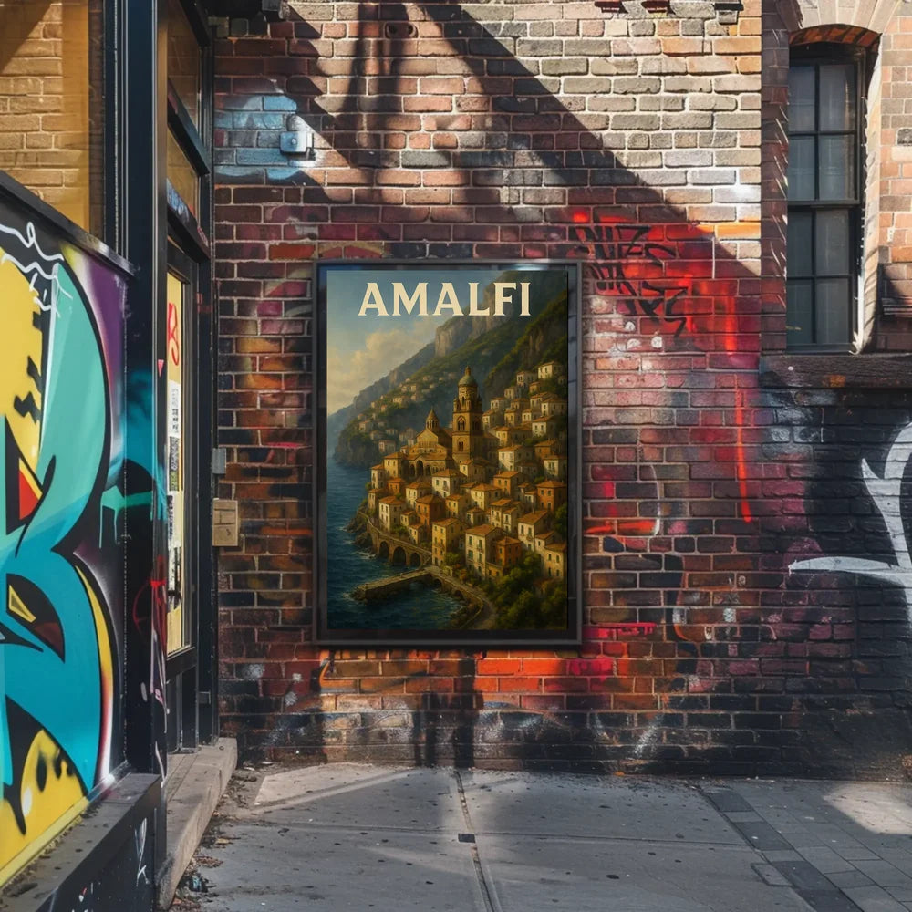 Hyperrealistic Amalfi Poster Museum Quality Home Decor