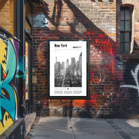 Iconic New York City Skyline Poster Classic Wall Art