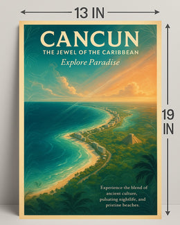 Cancun The Jewel of the Caribbean Poster PosterGoat