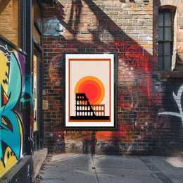 Iconic Architecture at Sunset Poster PosterGoat