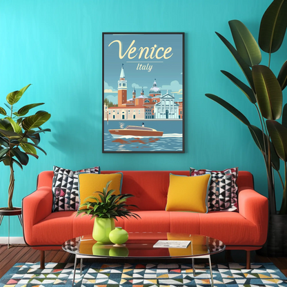 Venice, Italy Vintage Style Poster