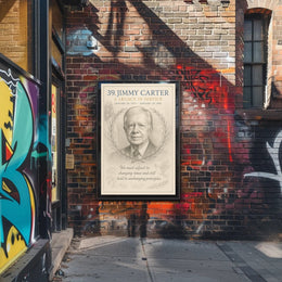 Jimmy Carter Legacy Presidential Artwork Poster PosterGoat