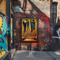 Munich Nightscape Poster