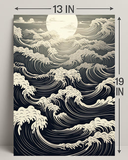 Moonlit Waves Poster PosterGoat
