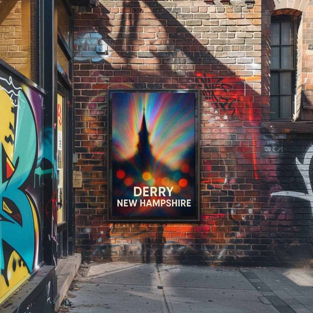 Derry New Hampshire Vibrant Impressionism Poster
