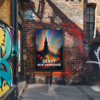 Derry New Hampshire Vibrant Impressionism Poster