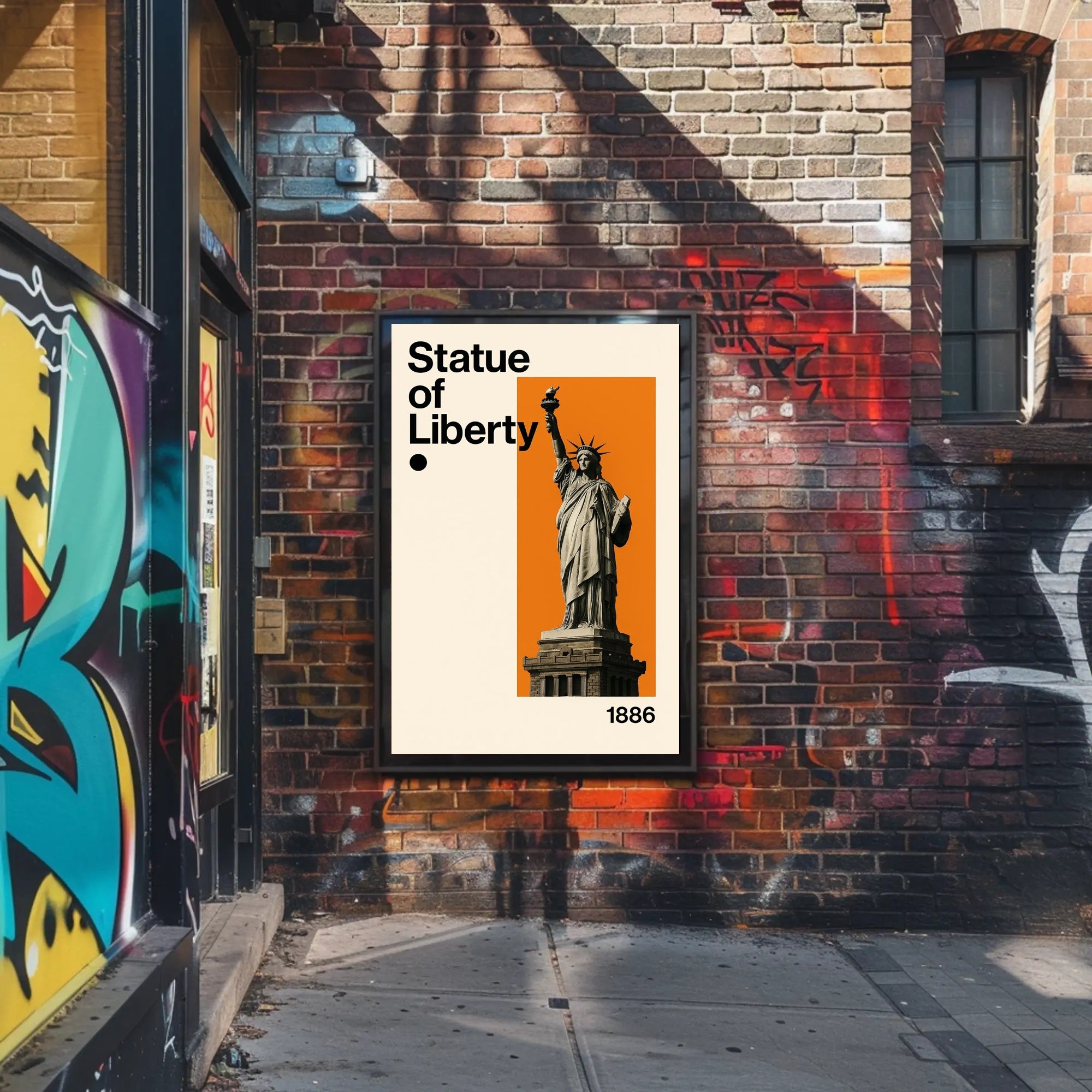 Statue of Liberty Modern Art Cultural Poster
