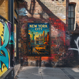 New York City Iconic Landmarks Poster