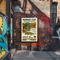 Murray Cod Heritage: Iconic Australian Fish Cultural Poster