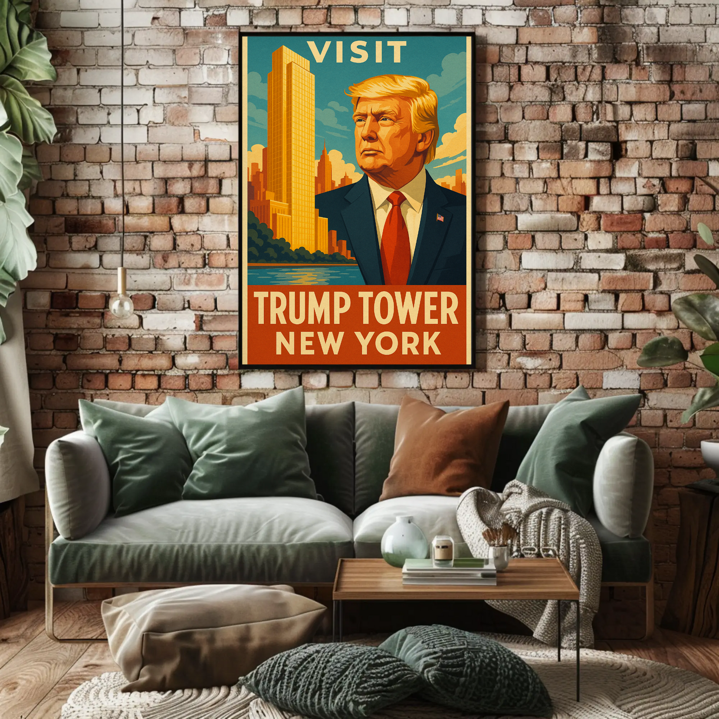 Visit Trump Tower New York Travel Art Poster