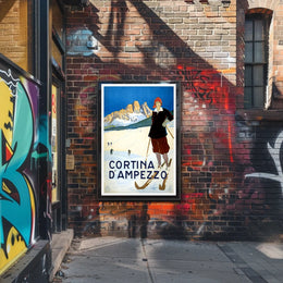 Cortina DAmpezzo Ski Resort Poster