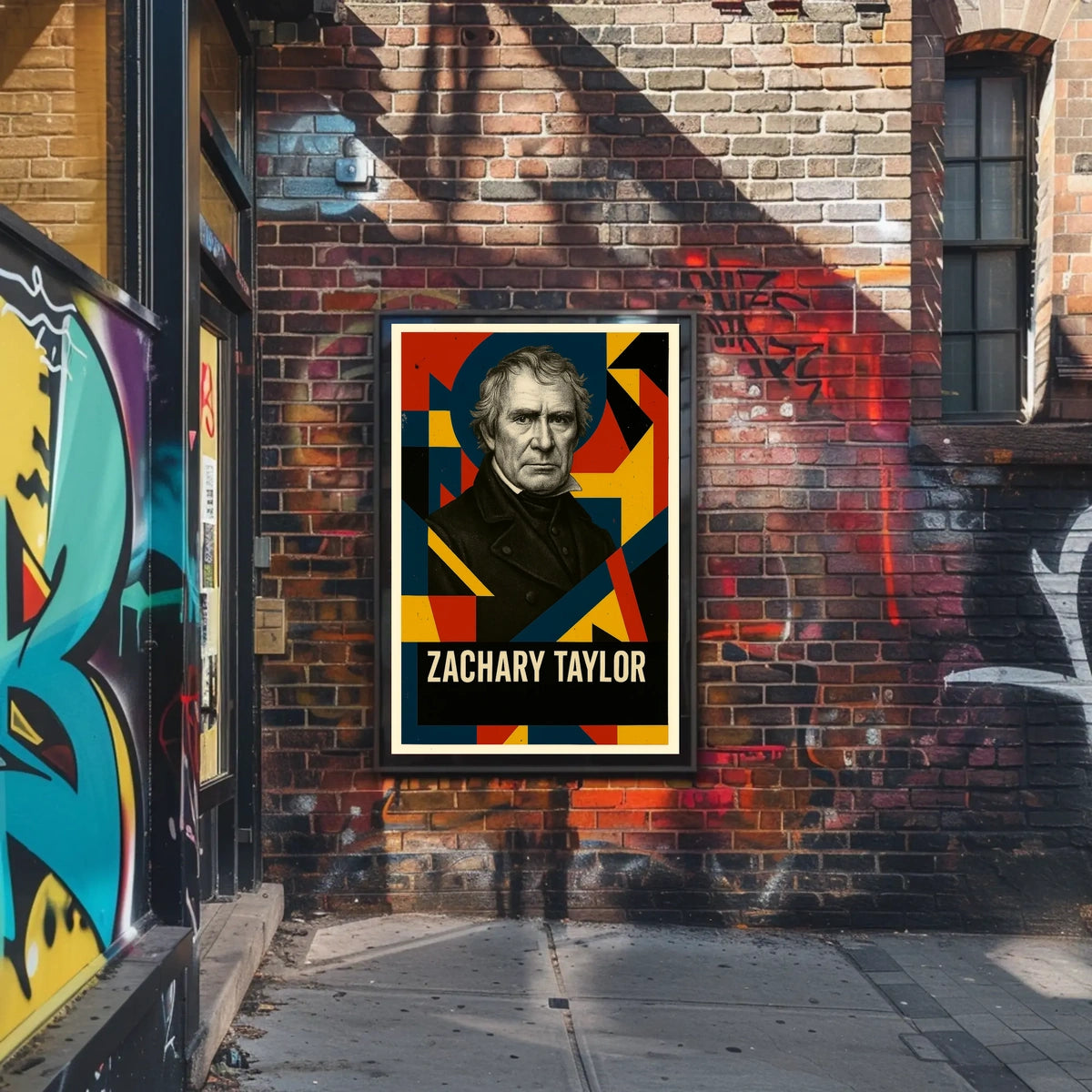 Zachary Taylor 12th President of the United States Abstract Pop Poster