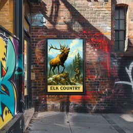 Elk Country Poster PosterGoat