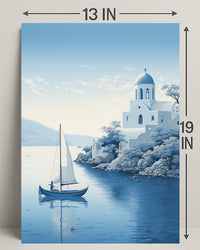 Tranquil Mediterranean Scene Poster PosterGoat