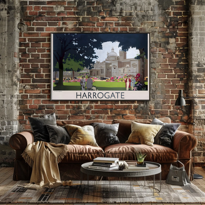 Harrogate - It's Quicker by Rail Poster