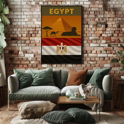Egyptian Landscapes Vintage Travel Art Print Travel Poster