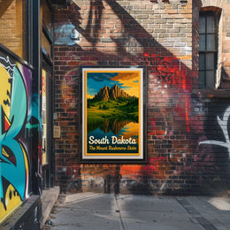 South Dakota The Mount Rushmore State Poster