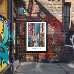 Shinjuku Nightlife Poster PosterGoat