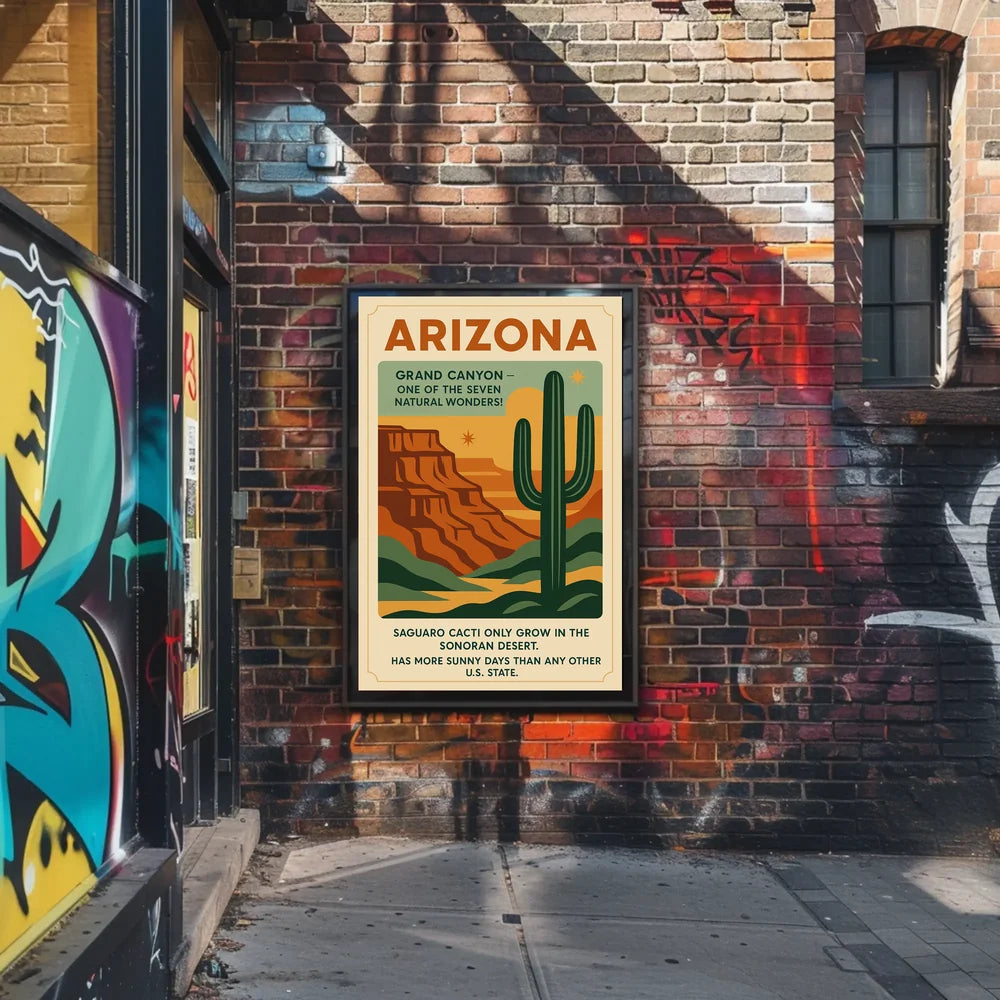 Explore Arizona's Wonders Vintage Travel Poster