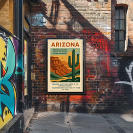 Explore Arizona's Wonders Vintage Travel Poster
