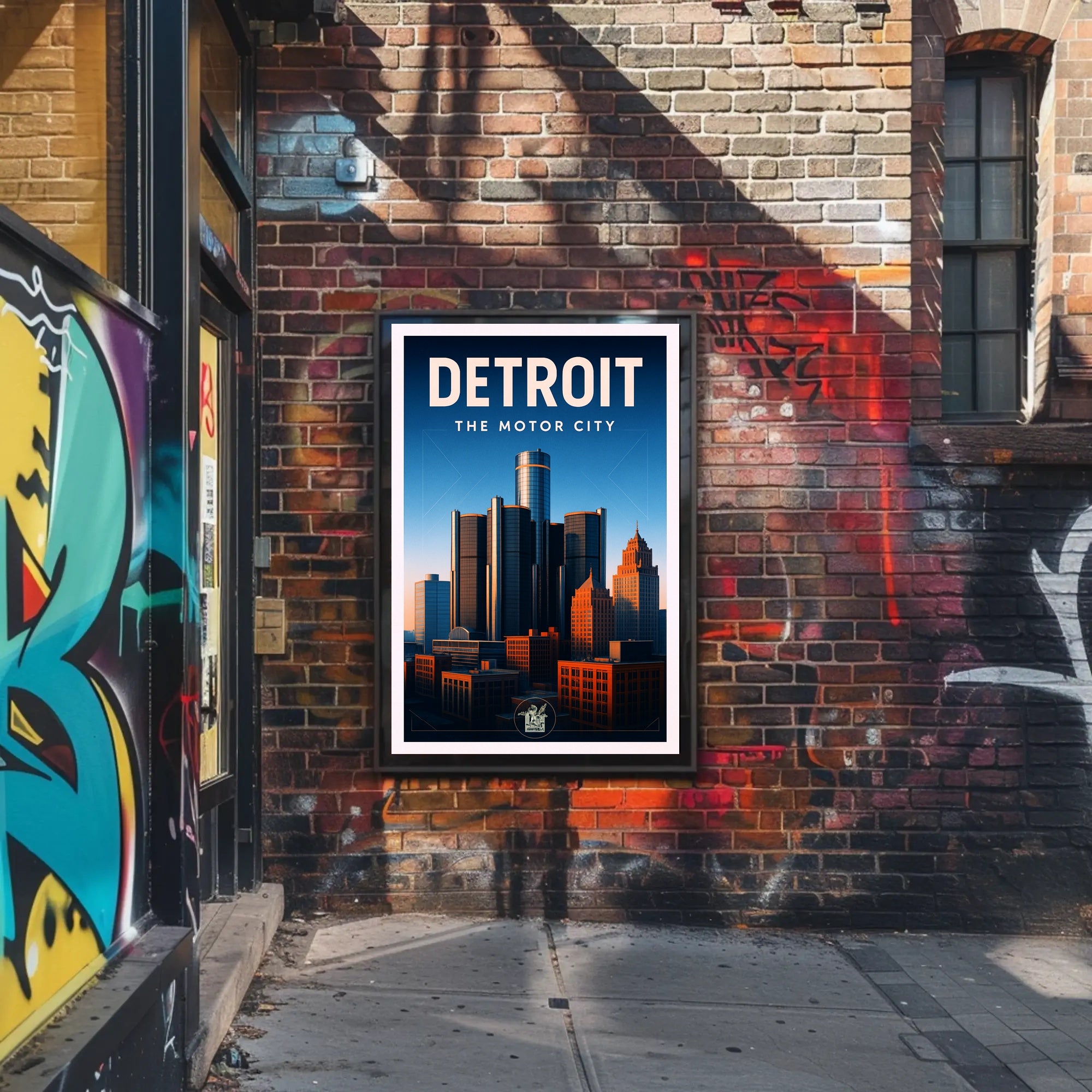 Detroit The Motor City Poster PosterGoat