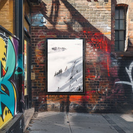 Serene Winter Landscape Alps National Park Poster