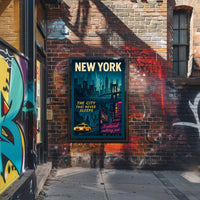 New York City Dynamic Urban Cityscape Poster PosterGoat