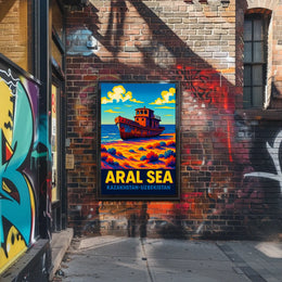 Aral Sea Kazakhstan-Uzbekistan Poster