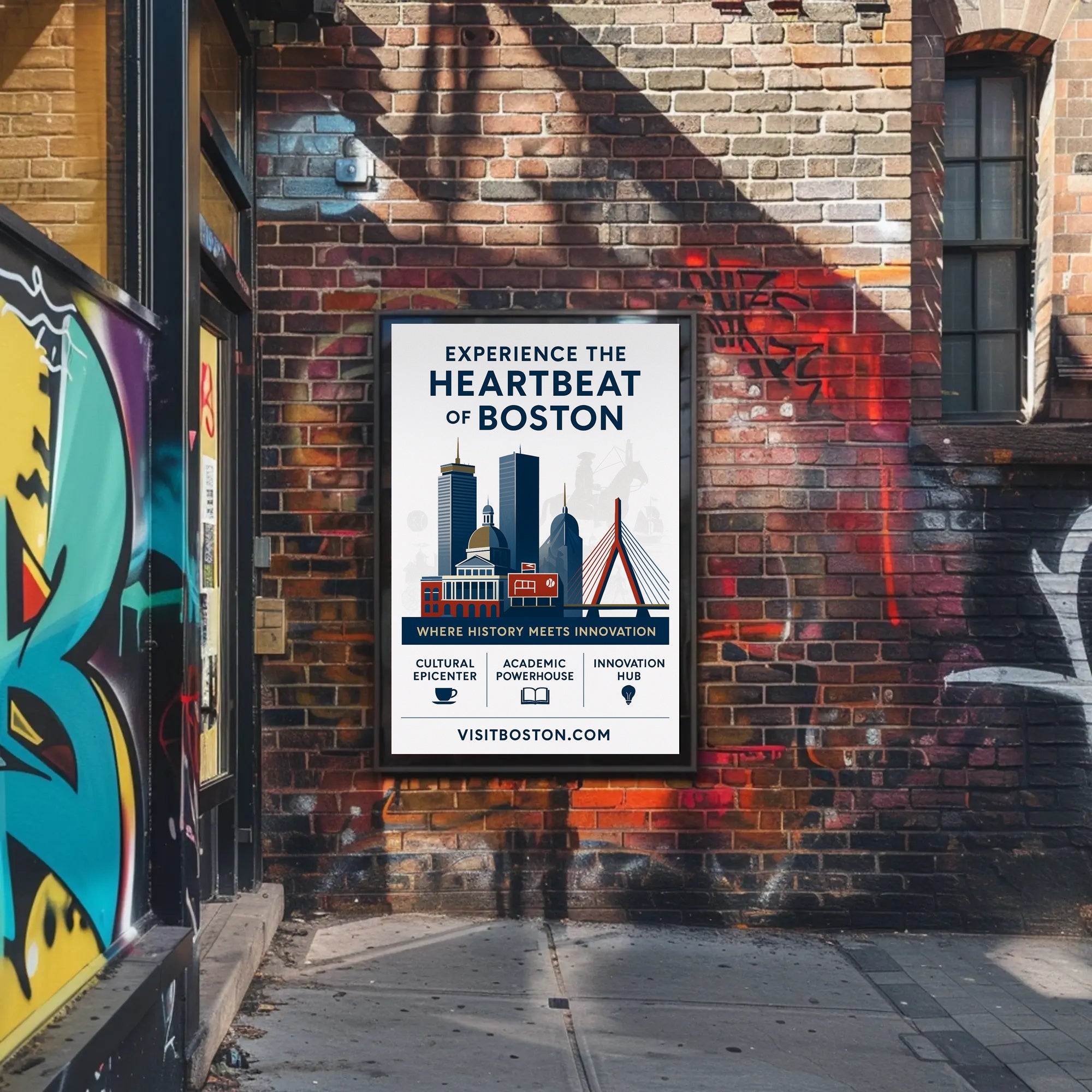 Experience the Heartbeat of Boston Poster