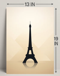 Eiffel Tower Silhouette Poster