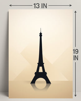 Eiffel Tower Silhouette Poster