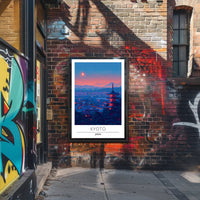 Kyoto Cityscape at Dusk: Cultural or Heritage Poster