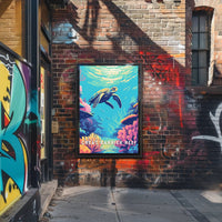 Underwater Sea Turtle: Vibrant Animal Poster