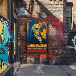 James Madison Presidential Term Poster